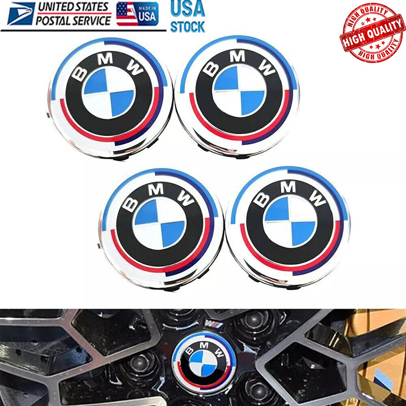 4X 68MM For 50th Anniversary Wheel Rim Cover Hubcaps Emblem Badge eBay