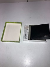 Men  s Kenneth Cole Reaction Black Leather BI-Fold Wallet New in Box NIB