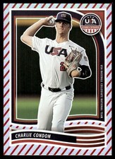 Charlie Condon 2024 Panini Stars & Stripes USA Baseball #13 MLB READ FREE SHIP