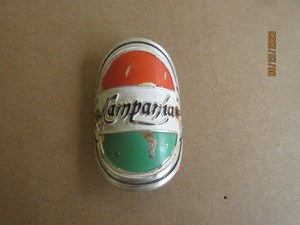 Vintage Campania Bicycle Bike Head Badge Emblem - Name Plate 2"