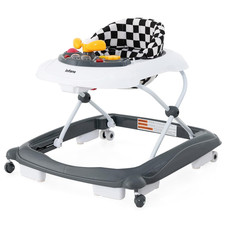 Foldable Baby Walker, 3 in 1 Toddler Walker Leaning-Seated Walk-Behind with Remo