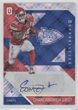 2016 Panini Unparalleled Blue Auto 67/99 Charcandrick West #149 Auto 0cz