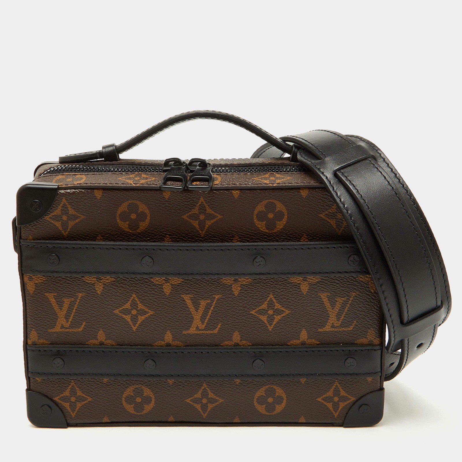 Louis Vuitton Monogram Macassar Canvas Handle Soft Trunk Bag