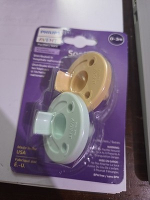 Philips Avent Soothie Pacifiers 2-Pack Size 0-3 Months