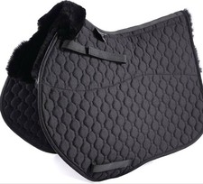 MERAUNO LAMBSWOOL GP SADDLE PAD FULL BLANKET BLACK VS