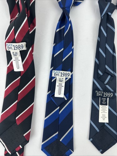 The Children Place Boys Ties Lot Of 3 Excellent Condition 24M To 14 Yr Old - Picture 13 of 13