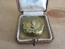 Vintage 1910 Brass Brass Bridge / Whist Score Marker in Padded Presentation Case