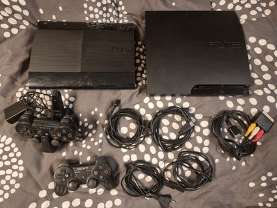 2 × PS3 Playstation 3 Slim & Superslim Konsole Konvolut Funktionstüchtig