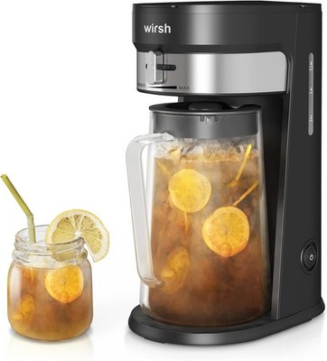 wirsh Iced Tea Maker 3QT Pitcher Coffee Strength Control