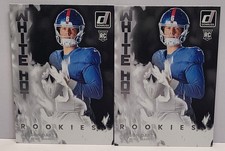 (2) 2025 Donruss JAXSON DART White Hot Rookies SP NY Giants RC #WHR-JXD