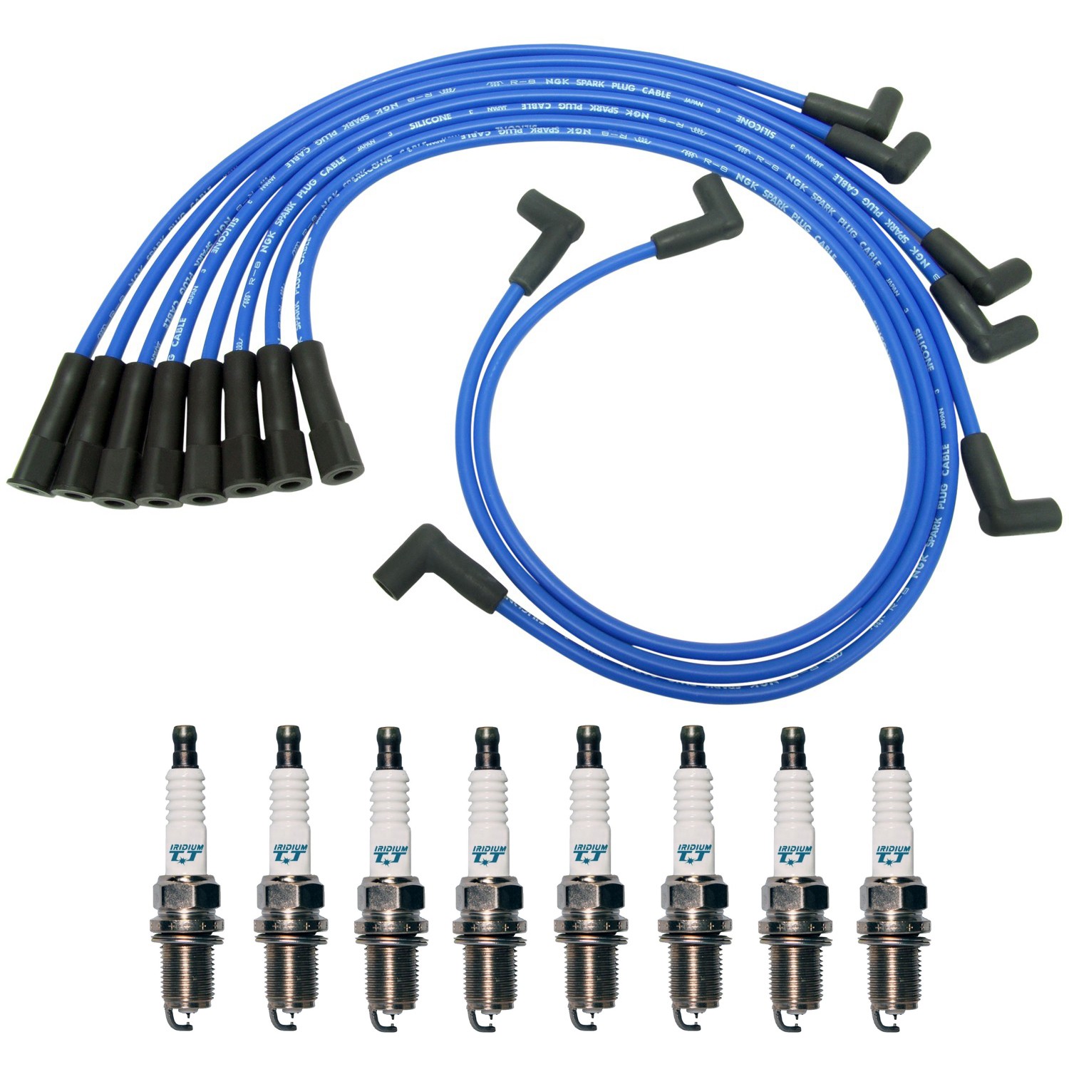 NGK Wire Set  Denso 8 Iridium TT Spark Plugs Kit for Caprice Electra Safari V8