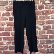 Liz Claiborne Audra Pants Womens 10 Plain Black Career Work Office Trousers