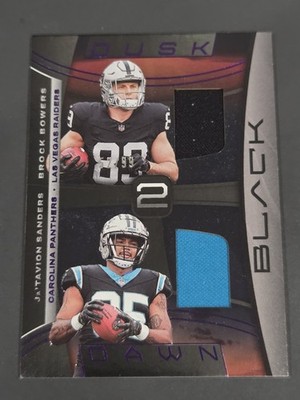 Brock Bowers & Ja’Tavion Sanders 2024 Panini Black Dusk to Dawn Relic 52/99