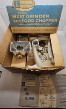 Vintage Maid of Honor (Sears) Portable Meat Grinder Food Chopper #4720 w/3 Disks