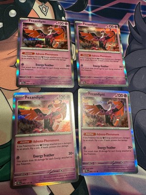 C6826 POKEMON TCG FEZANDIPITI 45 HOLO PRIMATIC EVOLUTIONS X4 PLAYSET NM