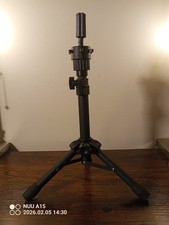 Hairdressing Training Head Tripod Stand W/Adjustable Height Blk Style Practice