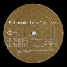 Subtronic - Let's Get Horny - Used Vinyl Record 12 - D5628z
