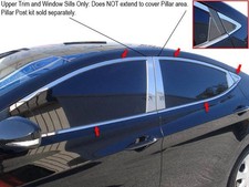 Ss Window Trim 10pc Fits 2011-2013 Hyundai Elantra Wp11341 Qaa