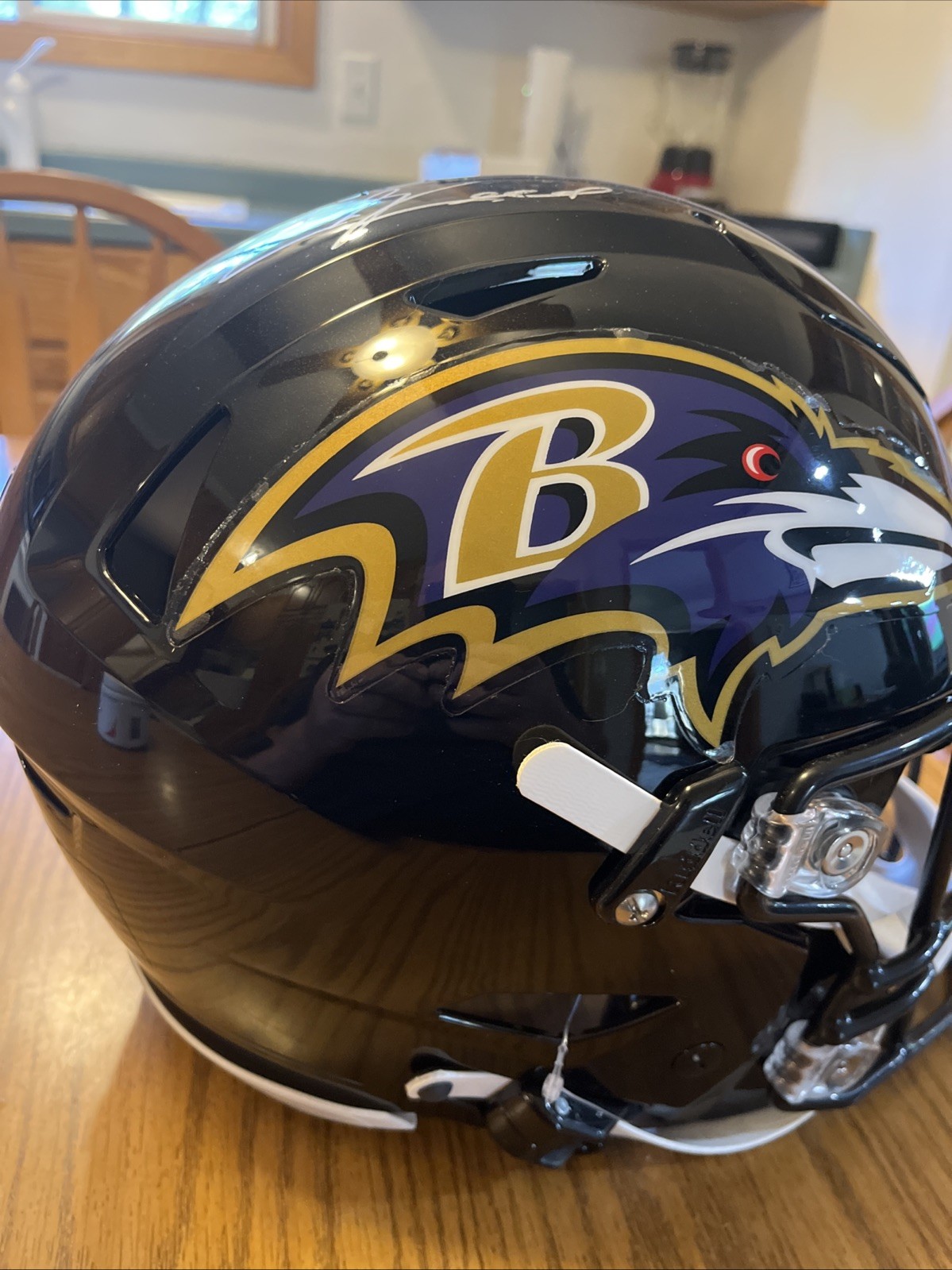 Ed Reed Autographed Signed Baltimore Ravens Auto SPEEDFLEX Full Size Helmet Beckett Certified HOF 