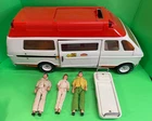VINTAGE 1970's TONKA RESCUE AMBULANCE WITH FIGURES & STRETCHER