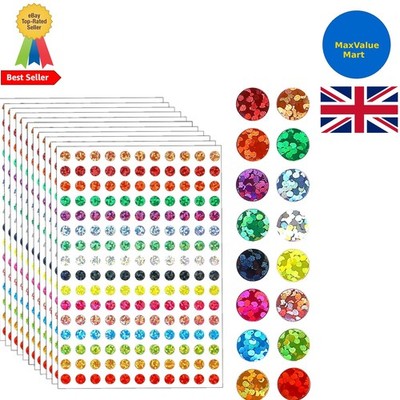 Laser bunte Kreis Etiketten - 3520 kleine Punkte Aufkleber für Organisation & Basteln