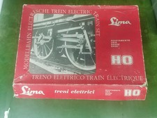 Lima scatola trenino rara anni 60 con loco manovra db binari in ottone 2 carrozz
