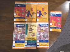Baltimore Orioles 1996 And 1997 Playoff Ticket Stubs 7 Pcs