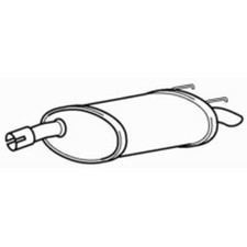 Rear Exhaust Silencer Back Box for Vauxhall Insignia CDTi 130 2.0 (2008-2014)