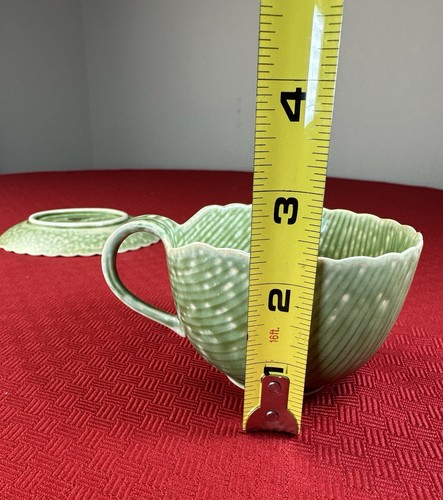 VTG Original KOTOBUKI Green So San Francisco Cup Saucer Set Japan Home Decor - Picture 8 of 9