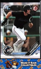 Kameron Misner 1st 2019 Bowman Draft #BD-196 Miami Marlins