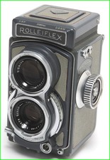 Rollei Rolleiflex Baby Gray 127mm film camera 4x4 TLR w. Schneider Xenar 3.5/60