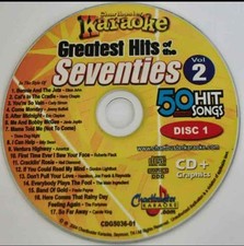 SEVENTIES HITS KARAOKE CDG DISC CHARTBUSTER MUSIC CD 5036-01 1970s soft rock