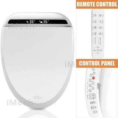 #ad #ad Elongated Smart Toilet Seat Electric Bidet Heated Seat Air Dryer amp; Night Light $142.29