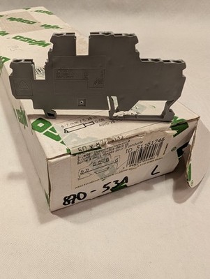 WAGO 870-531 3-Leiter-Doppelstockklemme 2,5 mm² Push-in CAGE CLAMP grau L