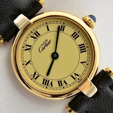 Cartier Must Vendome Vermeil Quartz Women's Watch 24mm with Guarantee