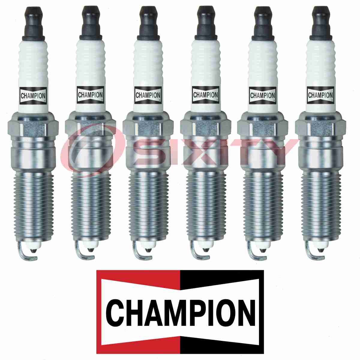 For Cadillac STS CHAMPION PLATINUM 6 pc Spark Plugs 3.6L V6 2005-2011 j2
