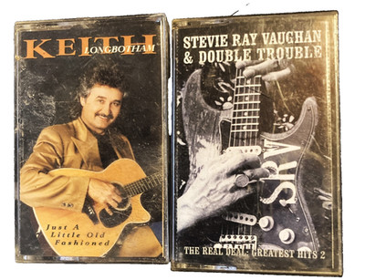 Cassettes Keith Longbotham-Old Fashioned /Stevie Ray Vaughn Double Trouble