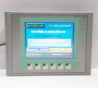Siemens 6AV6 647-0AD11-3AX0/6AV6647-0AD11-3AX0, 6'' ZOLL KTP600 BASIC COLOR PN