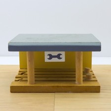 Wooden Train Track Engine Shed Maintenance Depot Brio Compatible