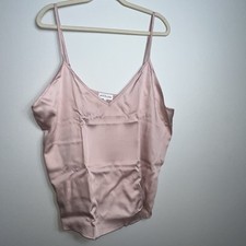 Ettitude Sateen Bamboo Lyocell Cami Top Rose Pink Color Womens XXL Plus Sleep