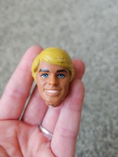 BARBIE KEN Doll 1990 s Head ONLY Molded Blonde Hair Vintage Mattel
