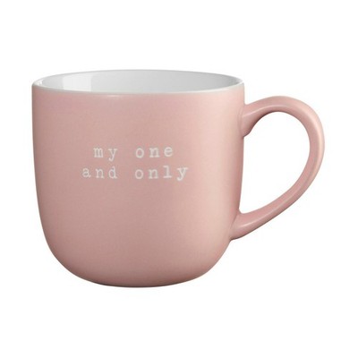 ASA Selection HEY! Kaffeetasse Tasse Kaffee New Bone China Rosa Weiß 600 ml