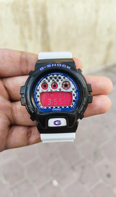 Casio G-Shock DW-6900SC-1 Crazy Colors Black & White Purple Accent