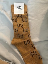 Gucci Socks /Gold / Sz 6-12 Nwt