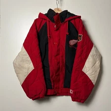 Vintage Detroit Red Wings apex one red starter puffer jacket