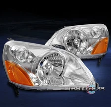 FOR 03 04 05 HONDA PILOT EX LX SUV REPLACEMENT HEADLIGHTS HEADLAMPS LAMPS CHROME