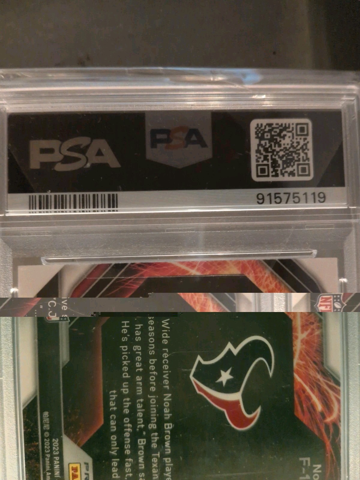 2023 Panini Prizm CJ Stroud Fireworks Green #F10 PSA 10 view 4