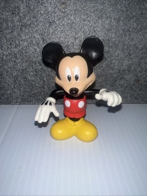 Walt Disney ''Mickey Mouse'' Move-able Arms 3 1/2'' Inch Tall Figurine Toy *READ*