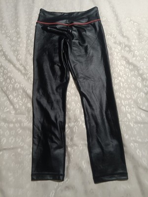 Zyia Active Limited Edition Black Sweetheart Metallic Light N Tight Leggings 6-8