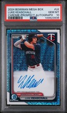 2024 Bowman Mega Box ~ LUKE KEASCHAL ~ MOJO Refractor AUTO ~ PSA 10